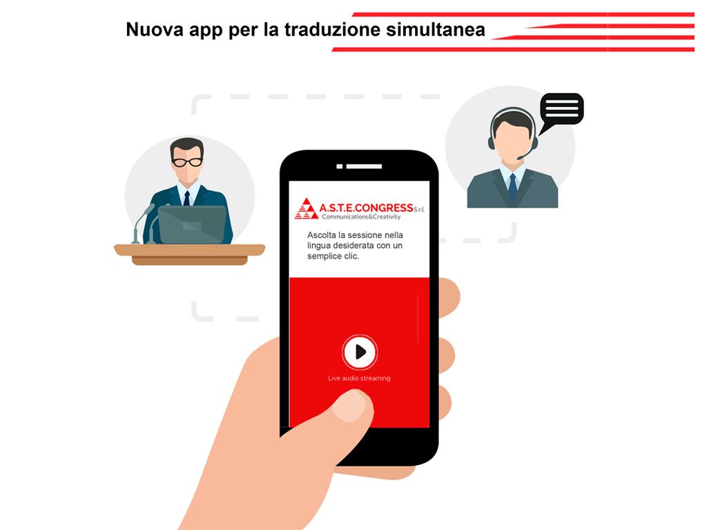 Siamo i PRIMI in Italia ad offrirti un nuovo servizio innovativo per la traduzione simultanea. Contattaci per saperne di più